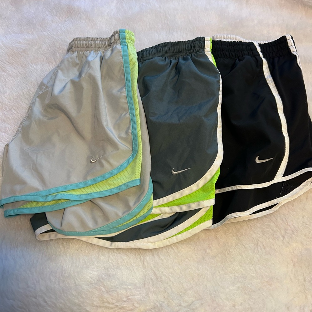 3 pairs Nike tempo drifit shorts size small